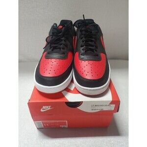 MEN Nike Court Vision Low Next Nature Black/Red (FJ0685 010 ),Sz 11